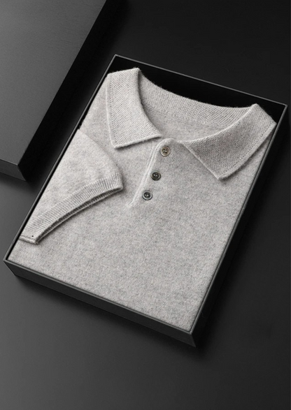 Premium Cashmere Classic Polo Shirt | Solmar