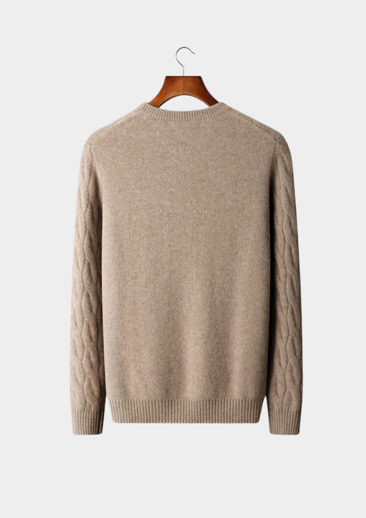 Premium Cashmere Cable Crewneck | Solmar