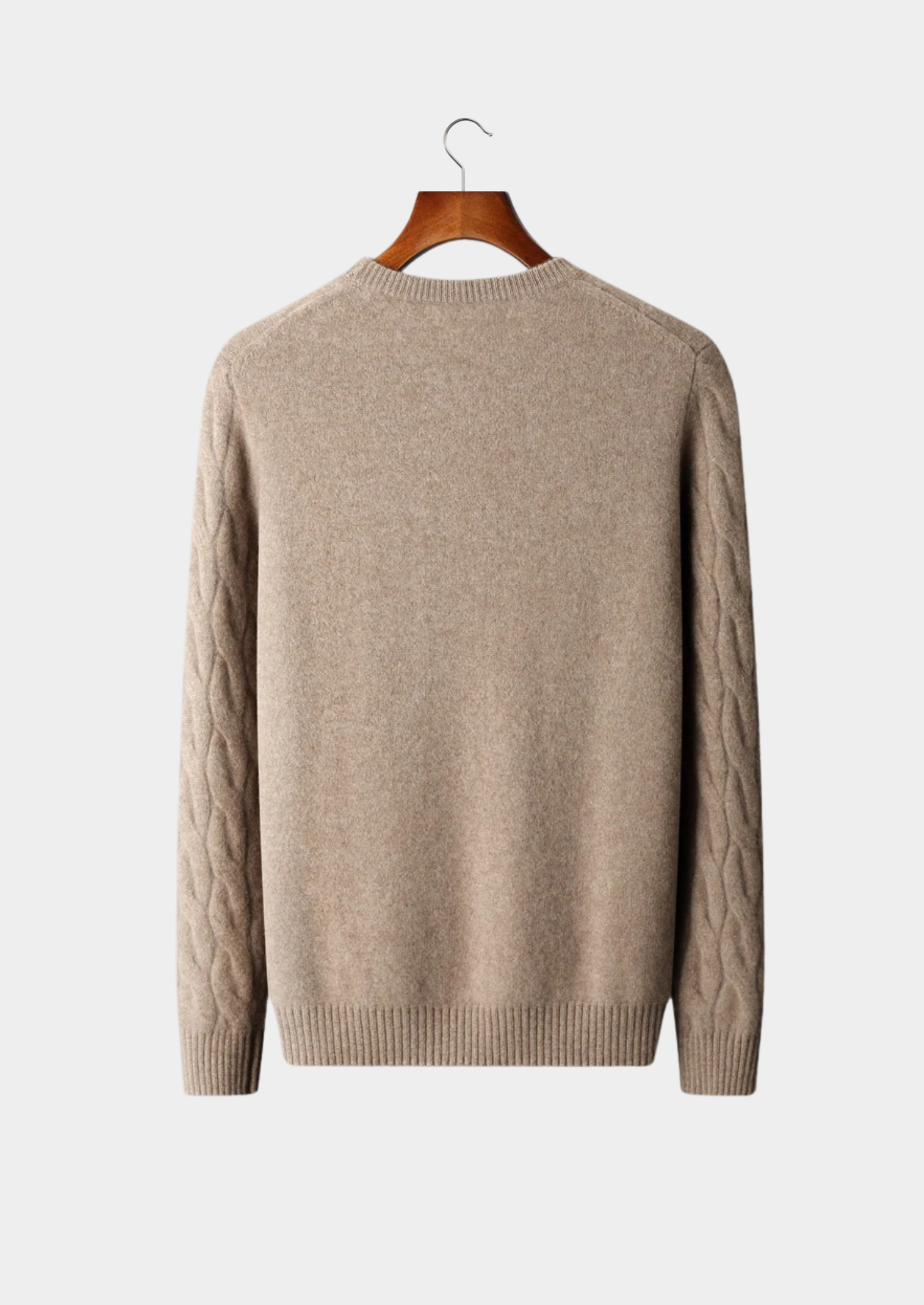 Premium Cashmere Cable Crewneck | Solmar
