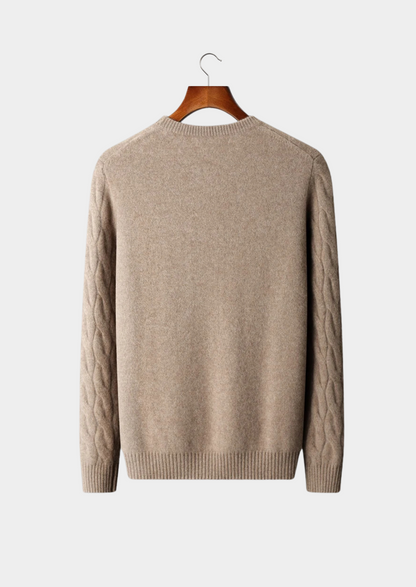 Premium Cashmere Cable Crewneck | Solmar
