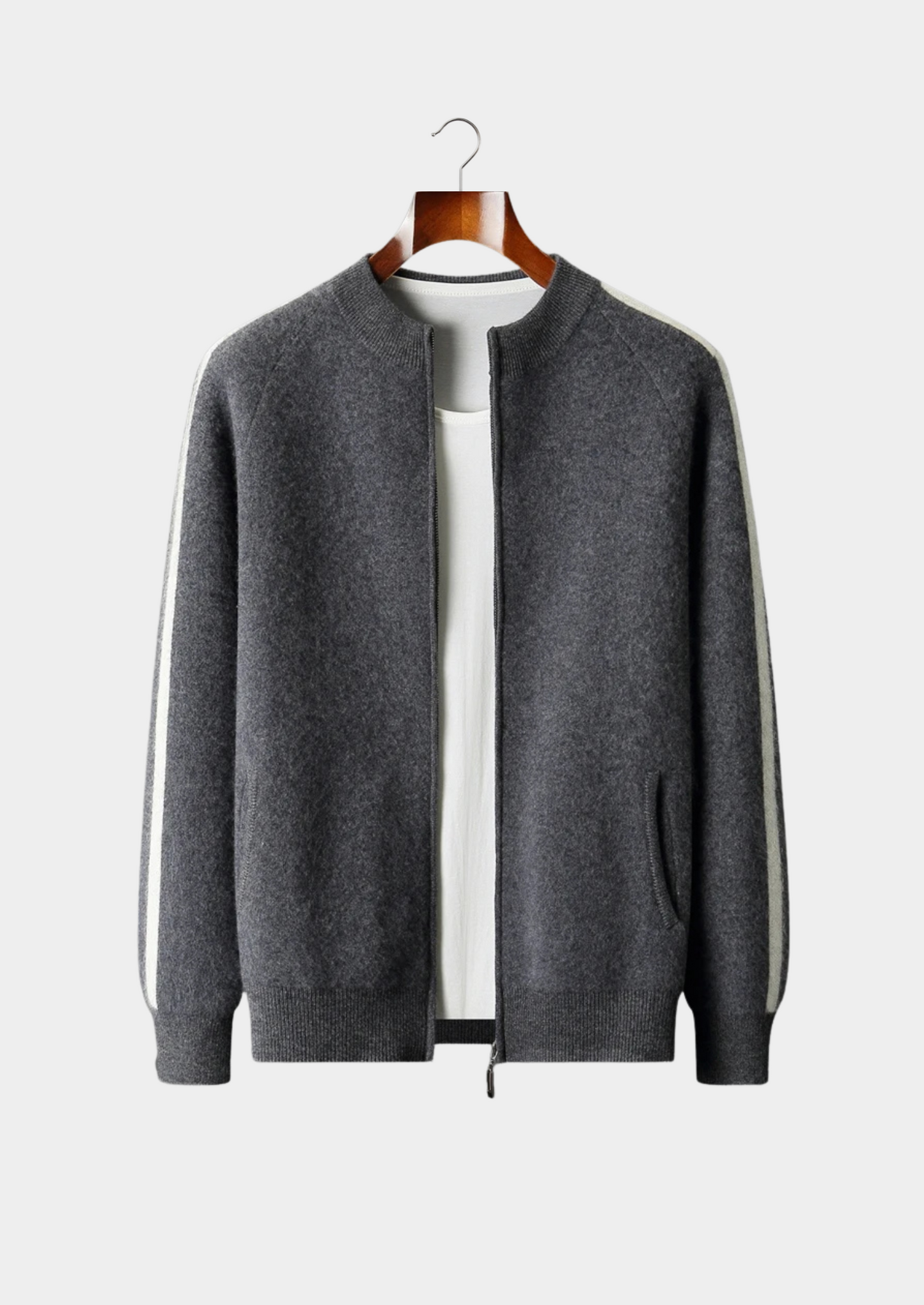 Pure Extra-Fine Merino Wool Striped Cardigan | Solmar