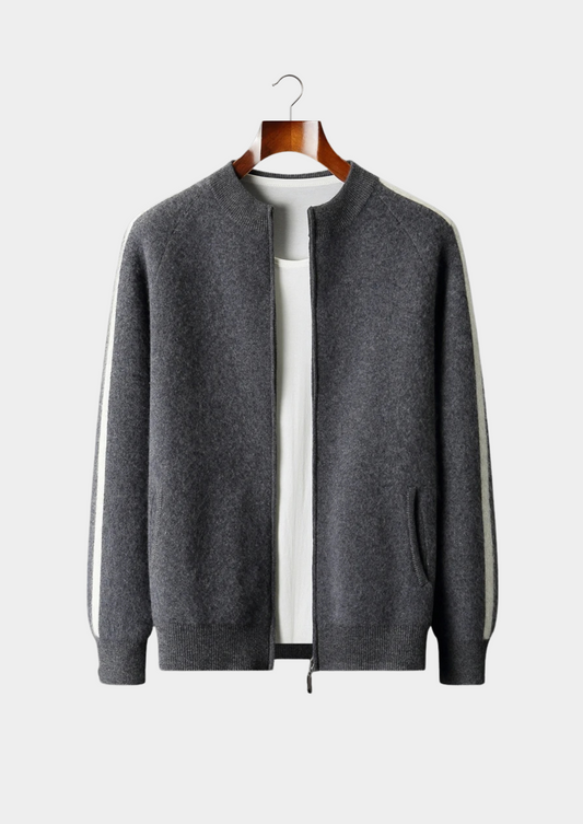 Pure Extra-Fine Merino Wool Striped Cardigan | Solmar