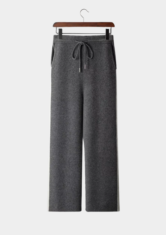 Pure Extra-Fine Merino Wool Wide Leisure Trousers | Solmar