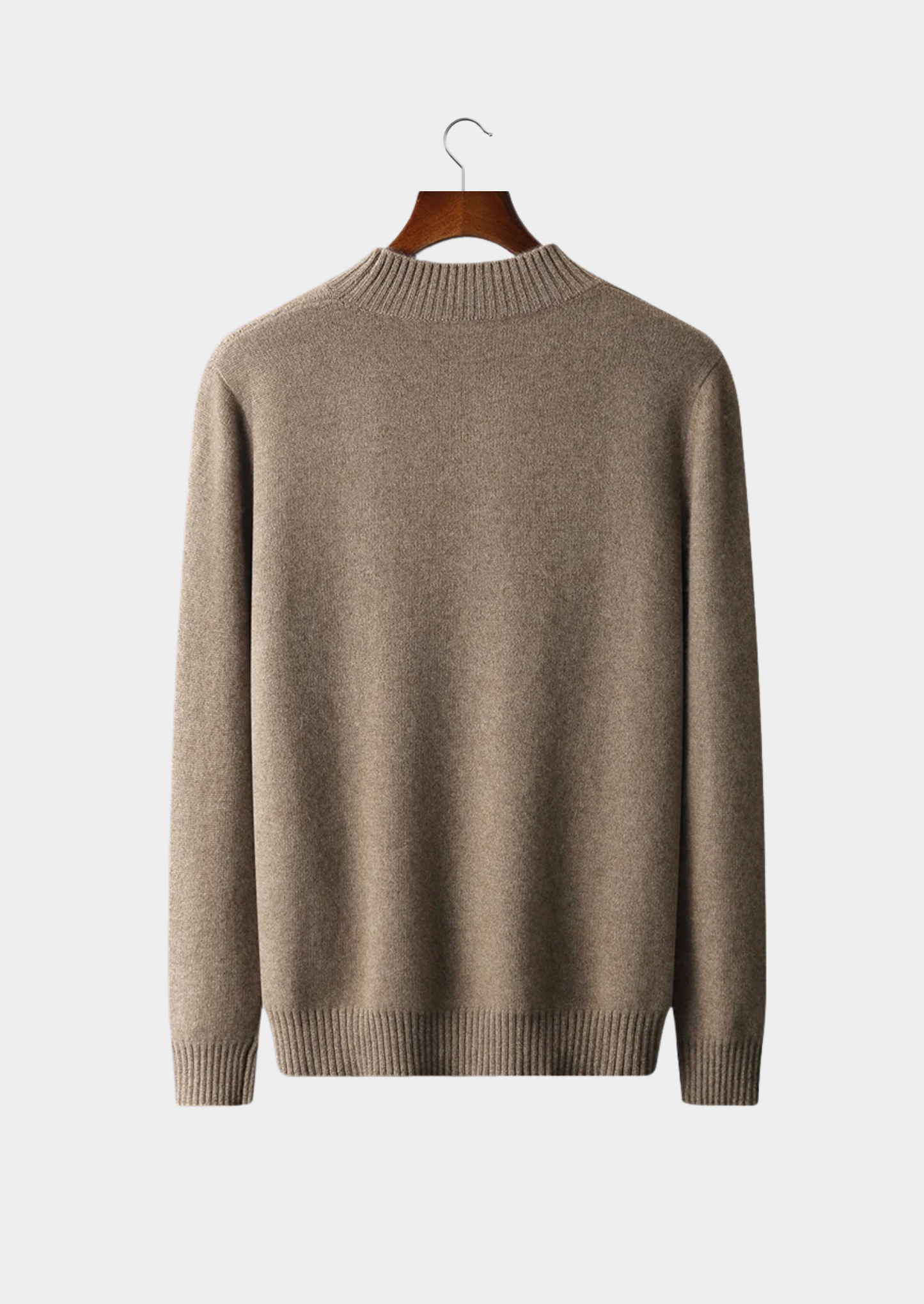 Pure Extra-Fine Merino Wool Jacquard Mockneck | Solmar