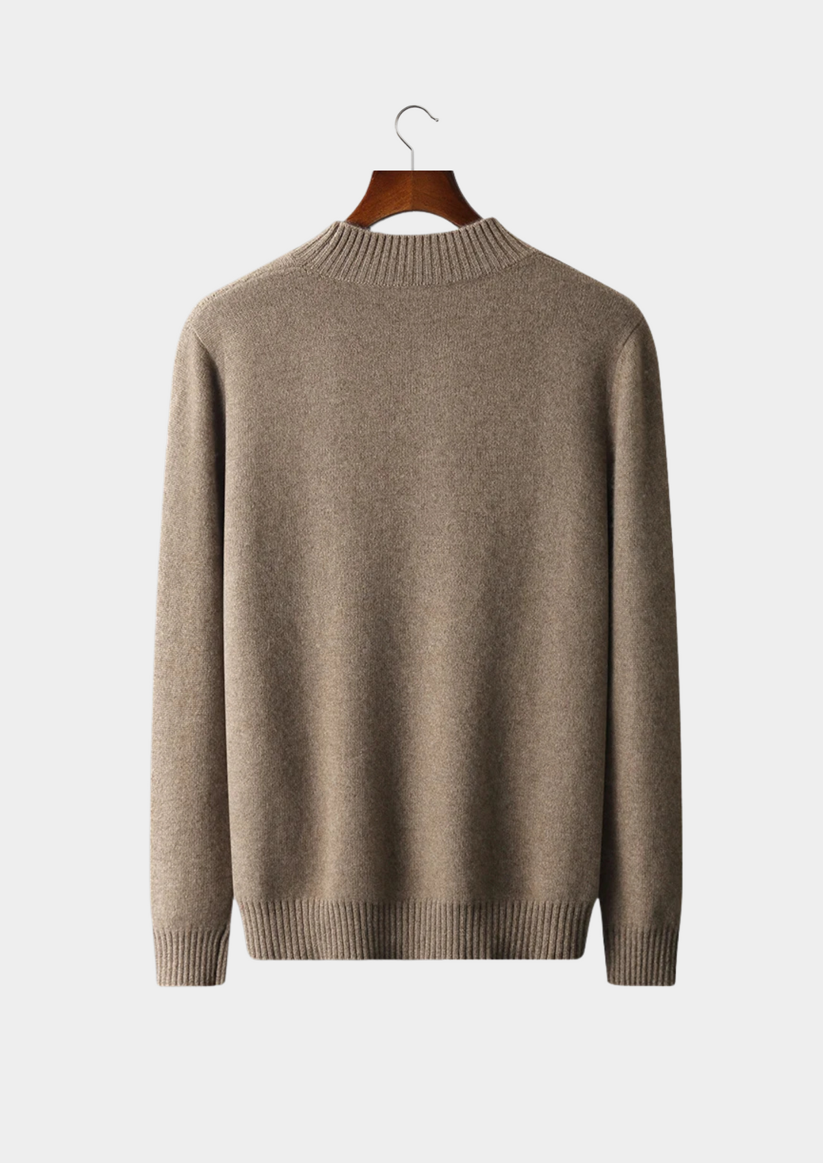 Pure Extra-Fine Merino Wool Jacquard Mockneck | Solmar