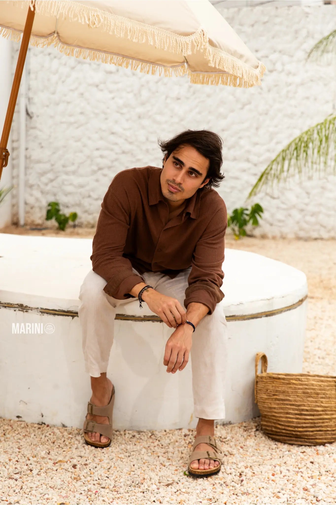 Maibulun Suede Arizona Sandals - Sand | Solmar