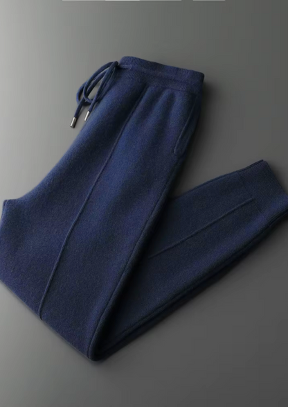 Pure Extra-Fine Merino Wool Navy Blue Luzzo Set | Solmar