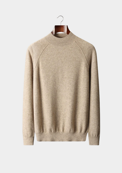Pure Extra-Fine Merino Wool Raglan Mockneck | Solmar