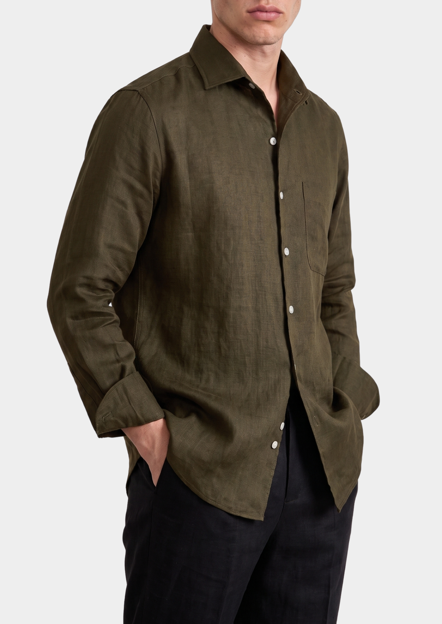 Amalfi Coastal Shirt - Olive | Solmar