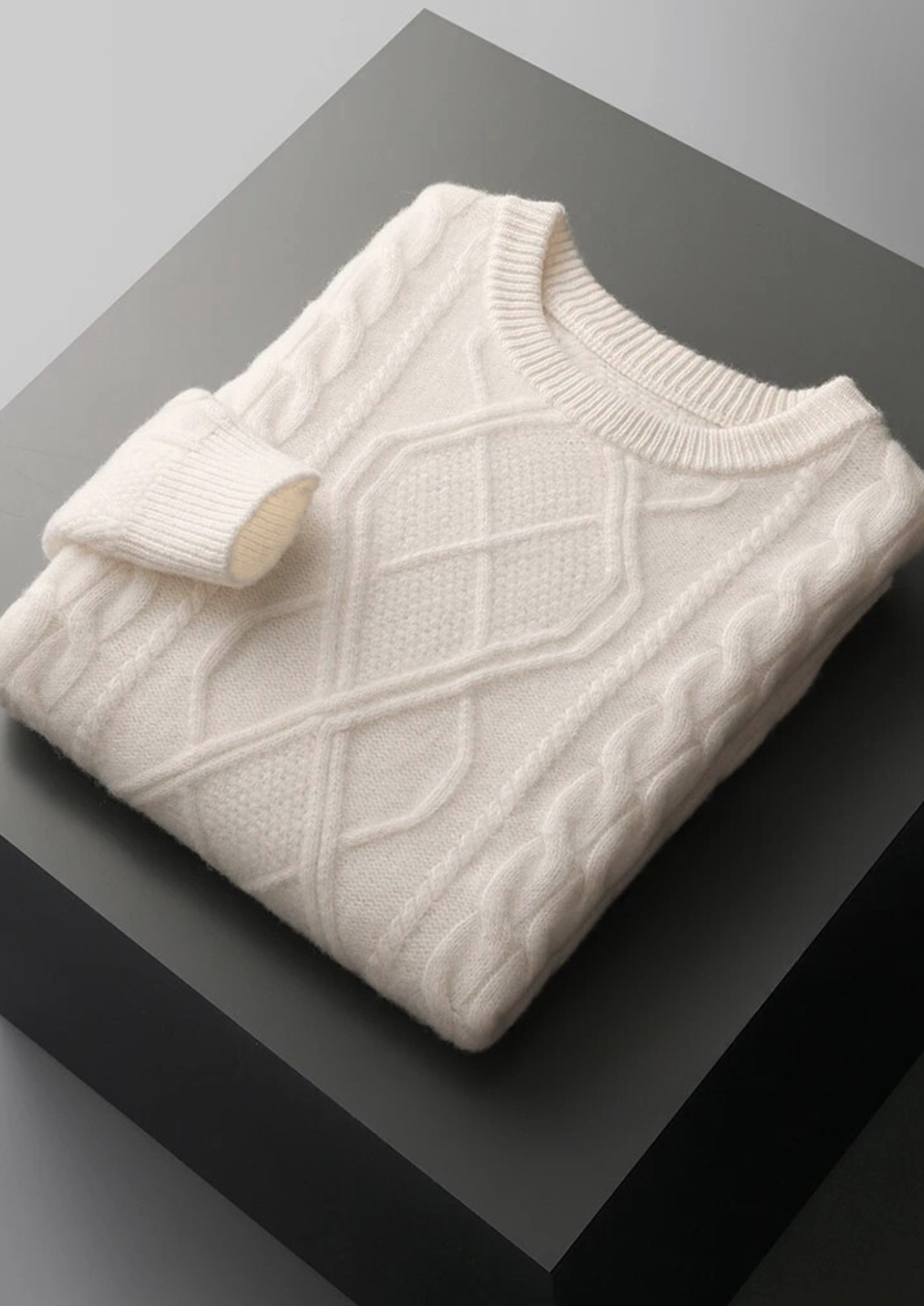 Pure Extra-Fine Merino Wool Wintertime Crewneck | Solmar