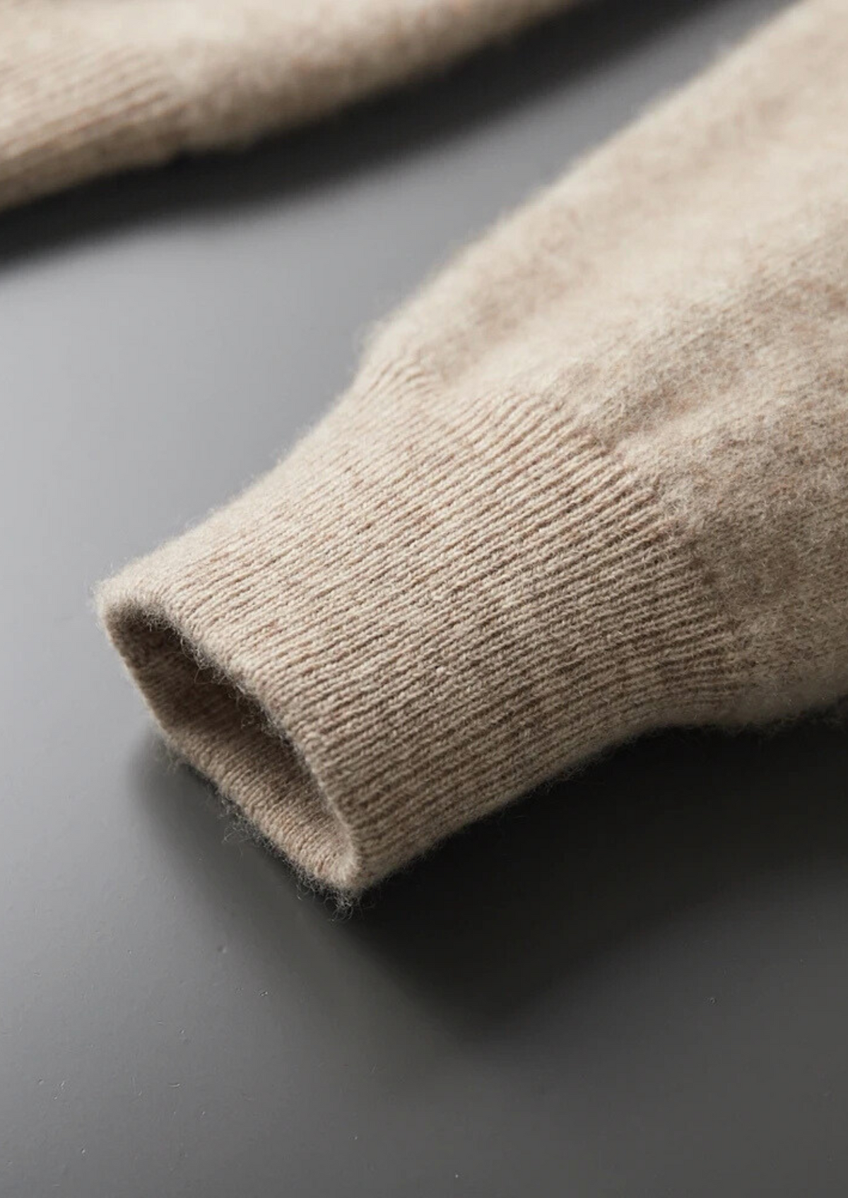 Premium Cashmere Two Tone Zip Cardigan | Solmar