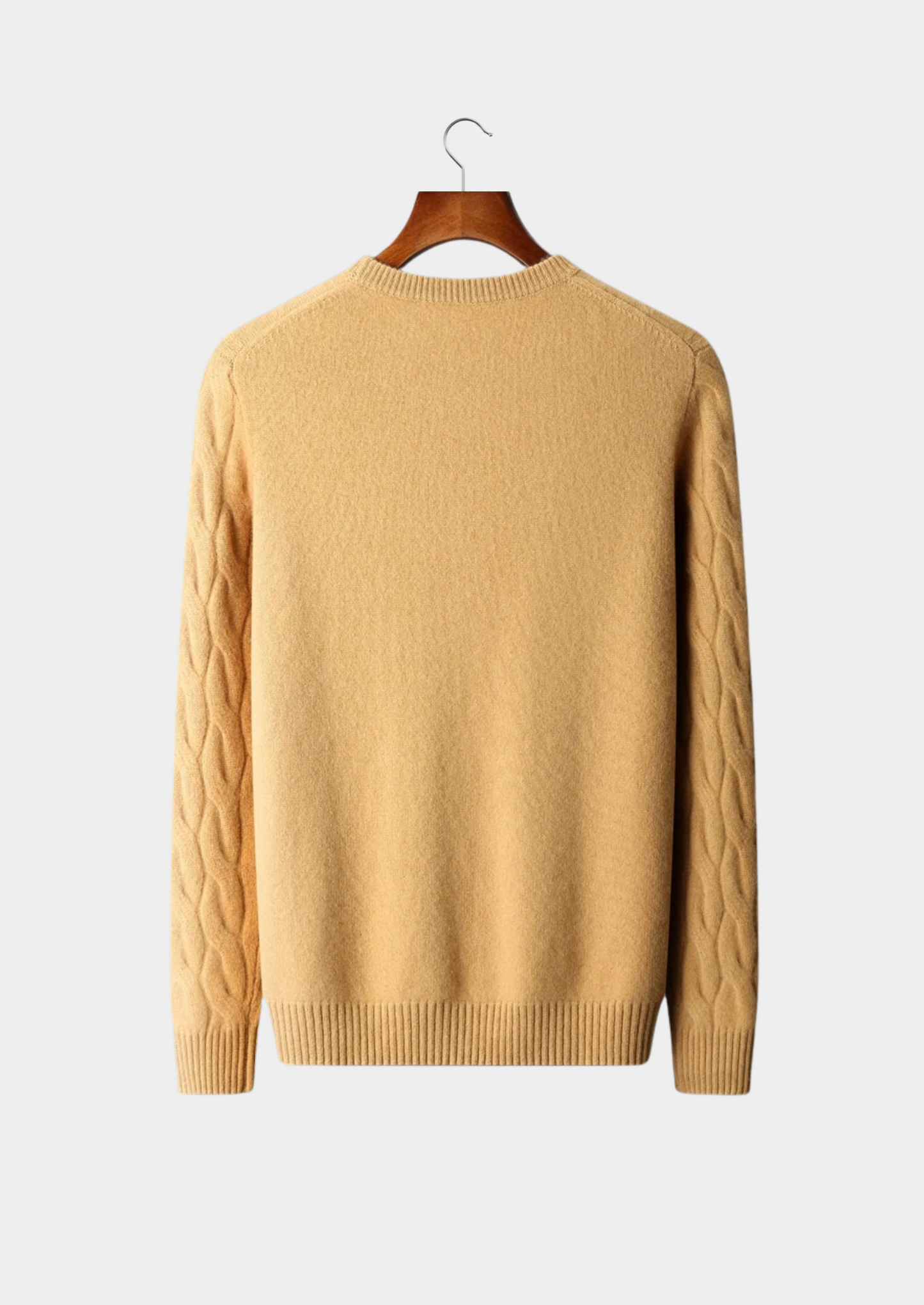 Premium Cashmere Cable Crewneck | Solmar