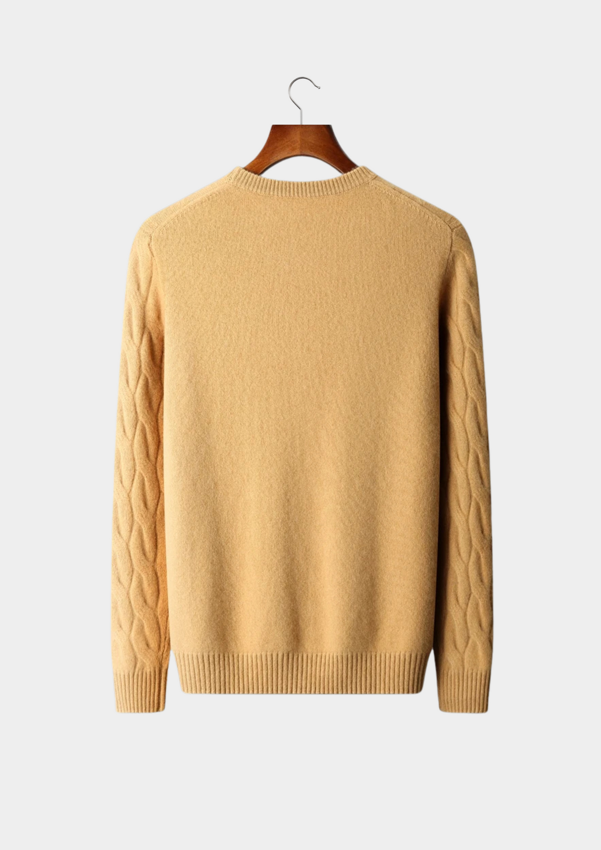 Premium Cashmere Cable Crewneck | Solmar