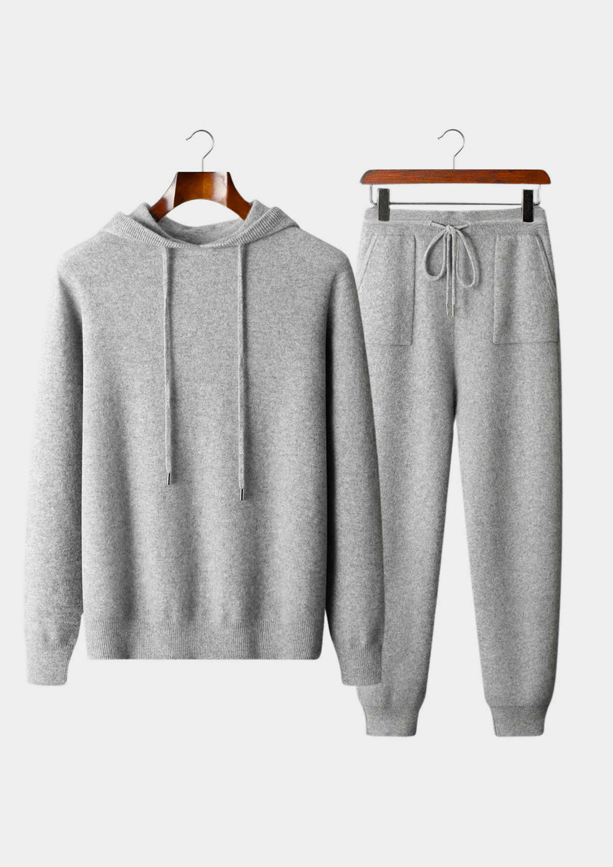 Premium Cashmere Light Gray Alain Leisure Set | Solmar