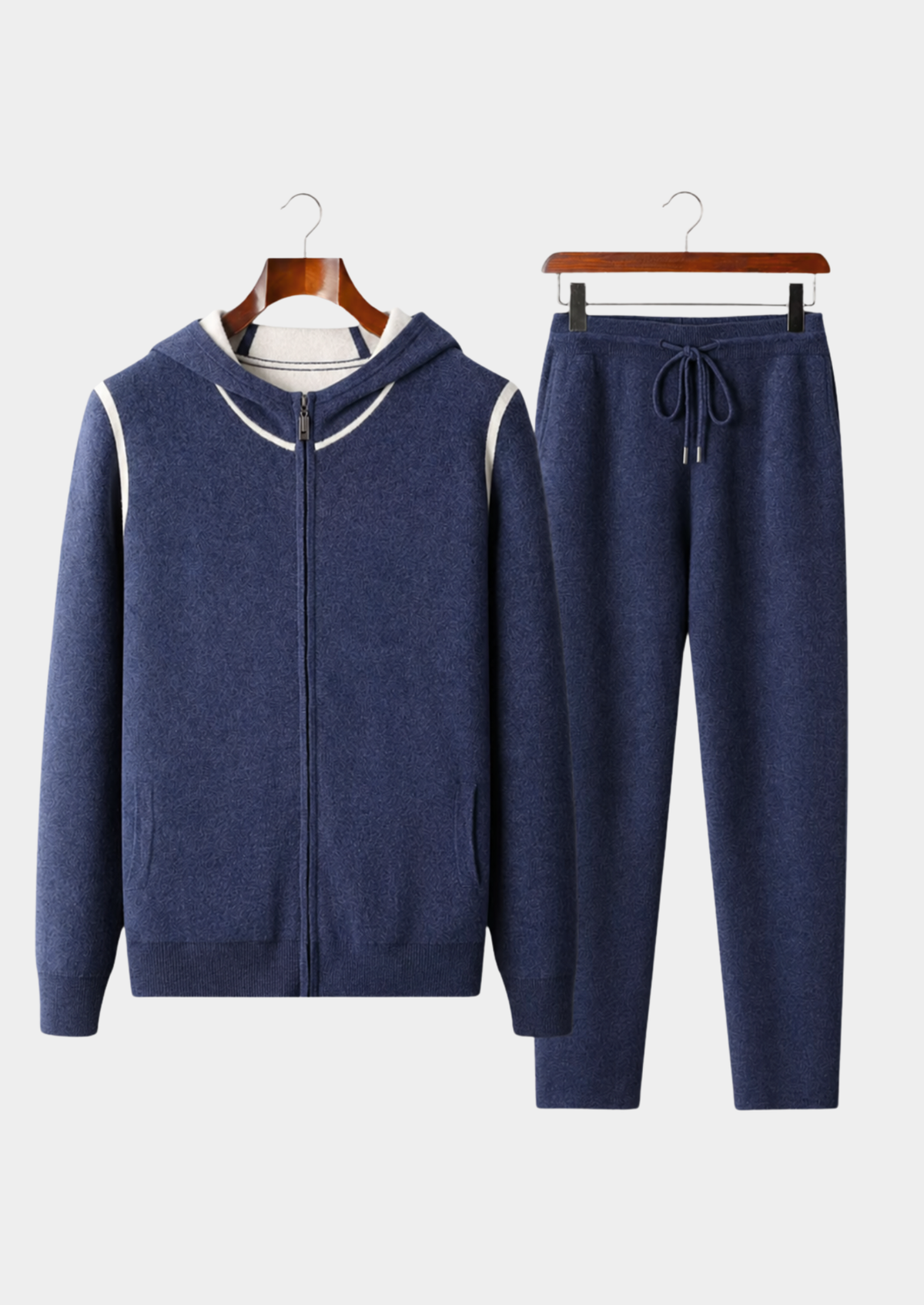 Premium Cashmere Navy Blue Milano Leisure Set | Solmar