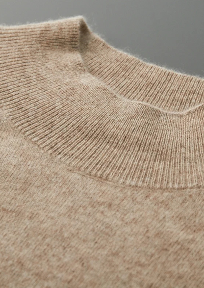 Pure Extra-Fine Merino Wool Raglan Mockneck | Solmar