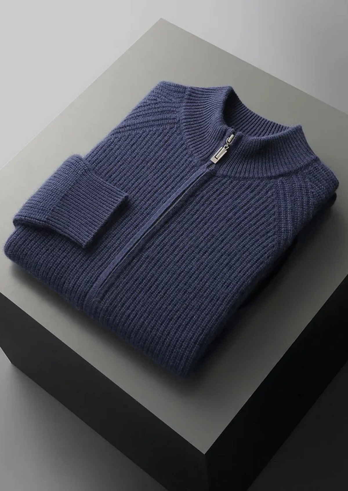 Premium Cashmere Ribbed Cardigan | Solmar