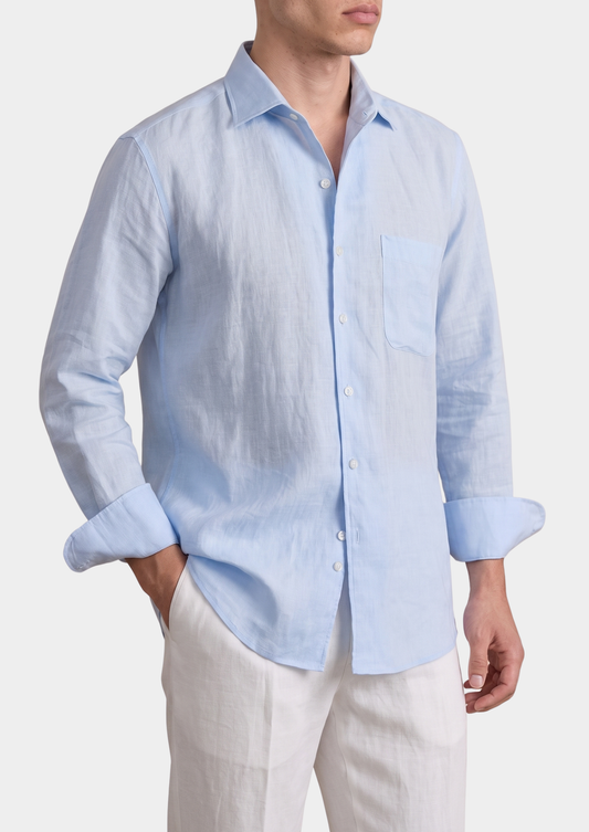 Amalfi Coastal Shirt - Light Blue | Solmar