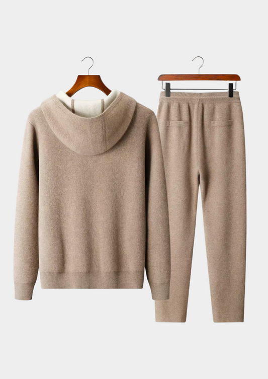 Premium Cashmere Beige Milano Leisure Set | Solmar