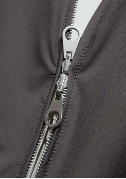 Fog Gray Technical Windbreaker Jacket | Solmar