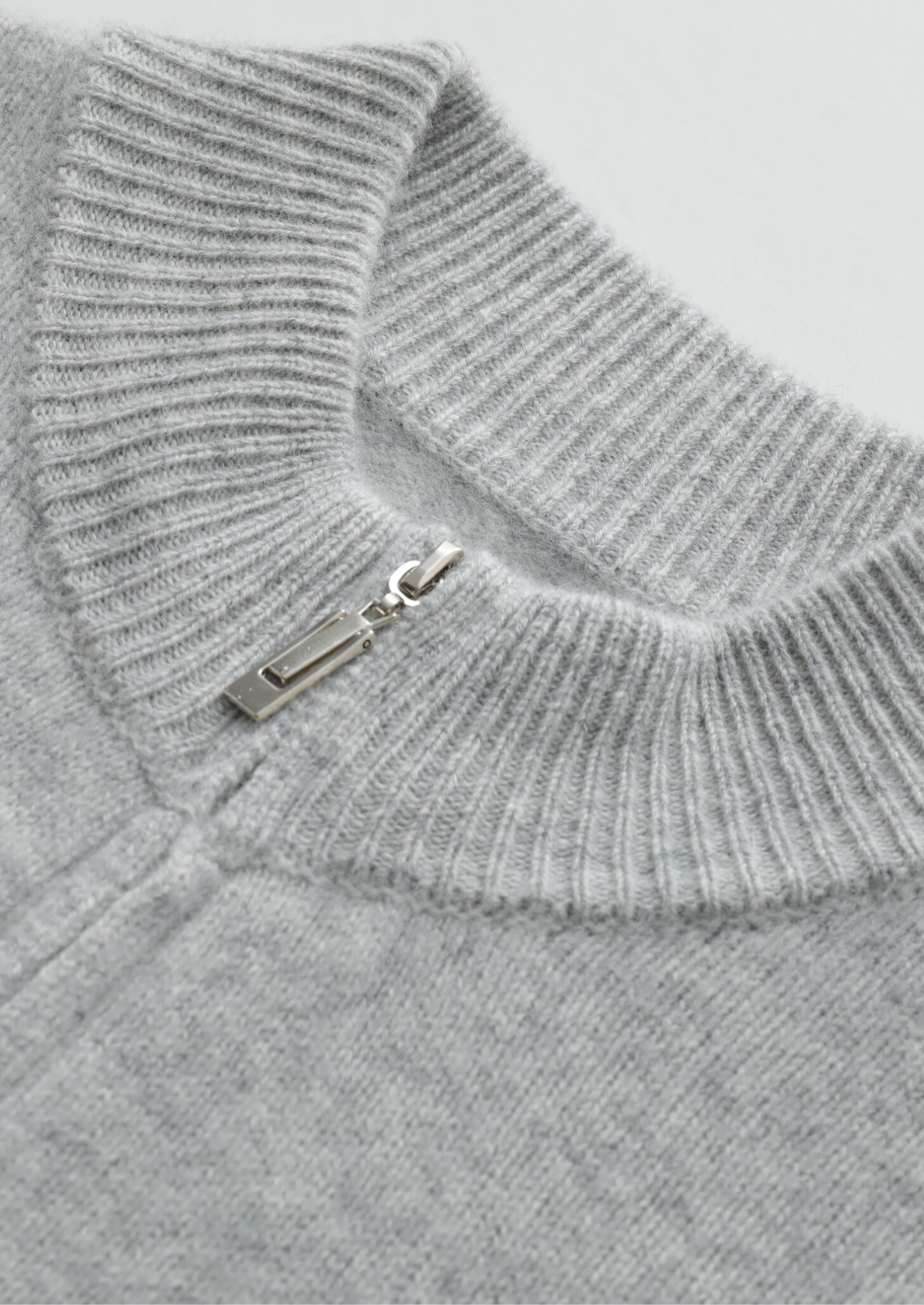 Pure Extra-Fine Merino Wool Light Gray Luzzo Set | Solmar