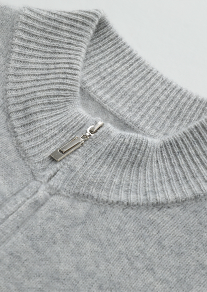 Pure Extra-Fine Merino Wool Light Gray Luzzo Set | Solmar