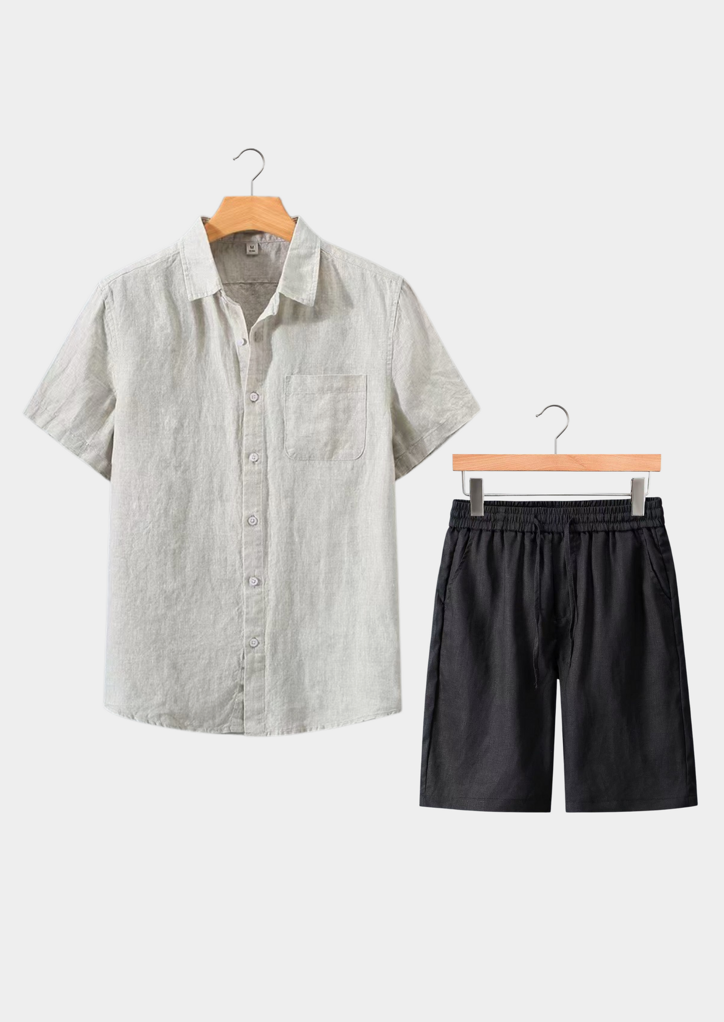 Dolcevita Shortsleeve Summer Set - Beige/black | Solmar