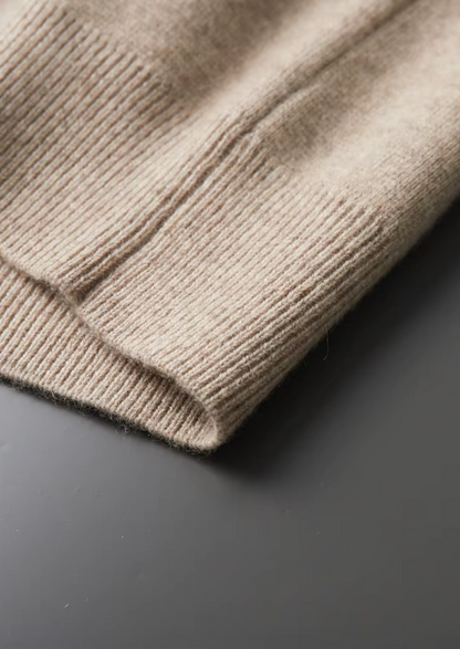 Pure Extra-Fine Merino Wool Zip Polo Cardigan | Solmar