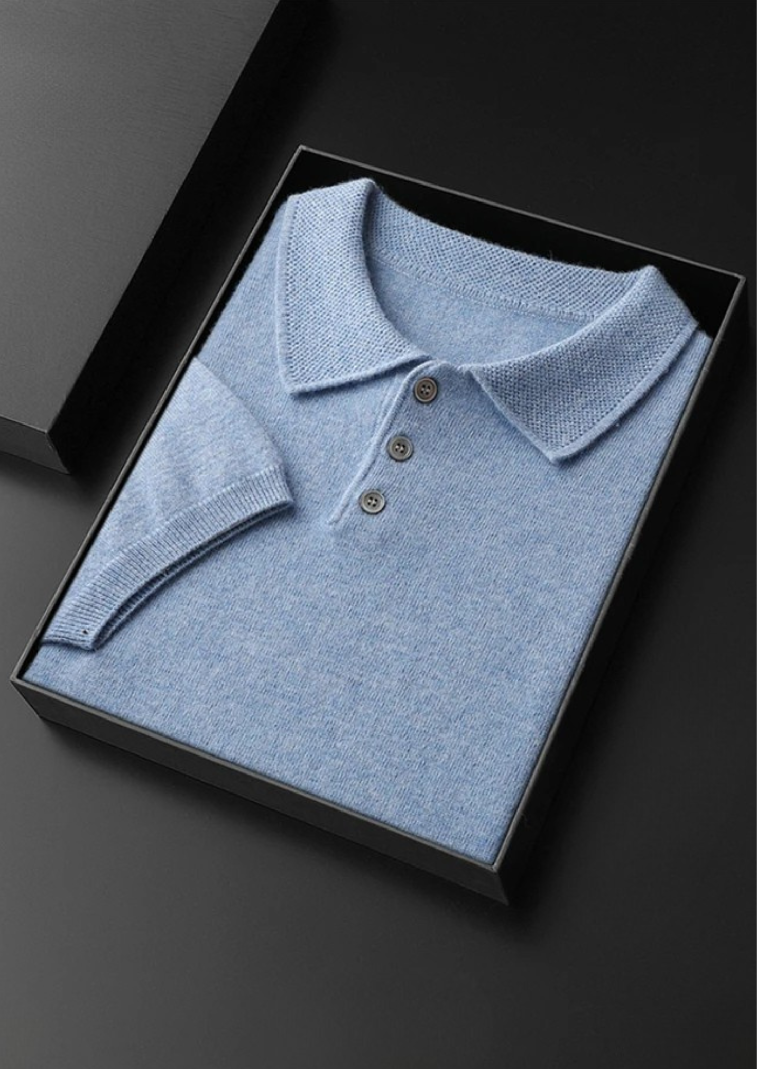 Premium Cashmere Classic Polo Shirt | Solmar
