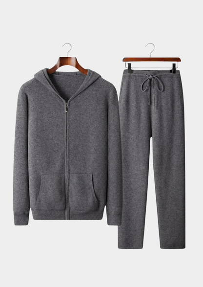 Pure Extra-Fine Merino Wool Dark Gray Arvo Set | Solmar