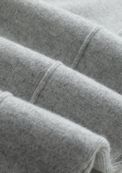 Pure Extra-Fine Merino Wool Light Gray Luzzo Set | Solmar