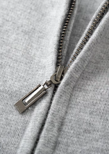 Pure Extra-Fine Merino Wool Zipper Hoodie | Solmar