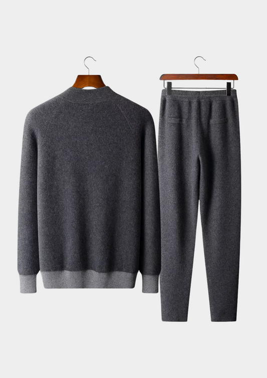 Premium Cashmere Dark Gray Torino Leisure Set | Solmar
