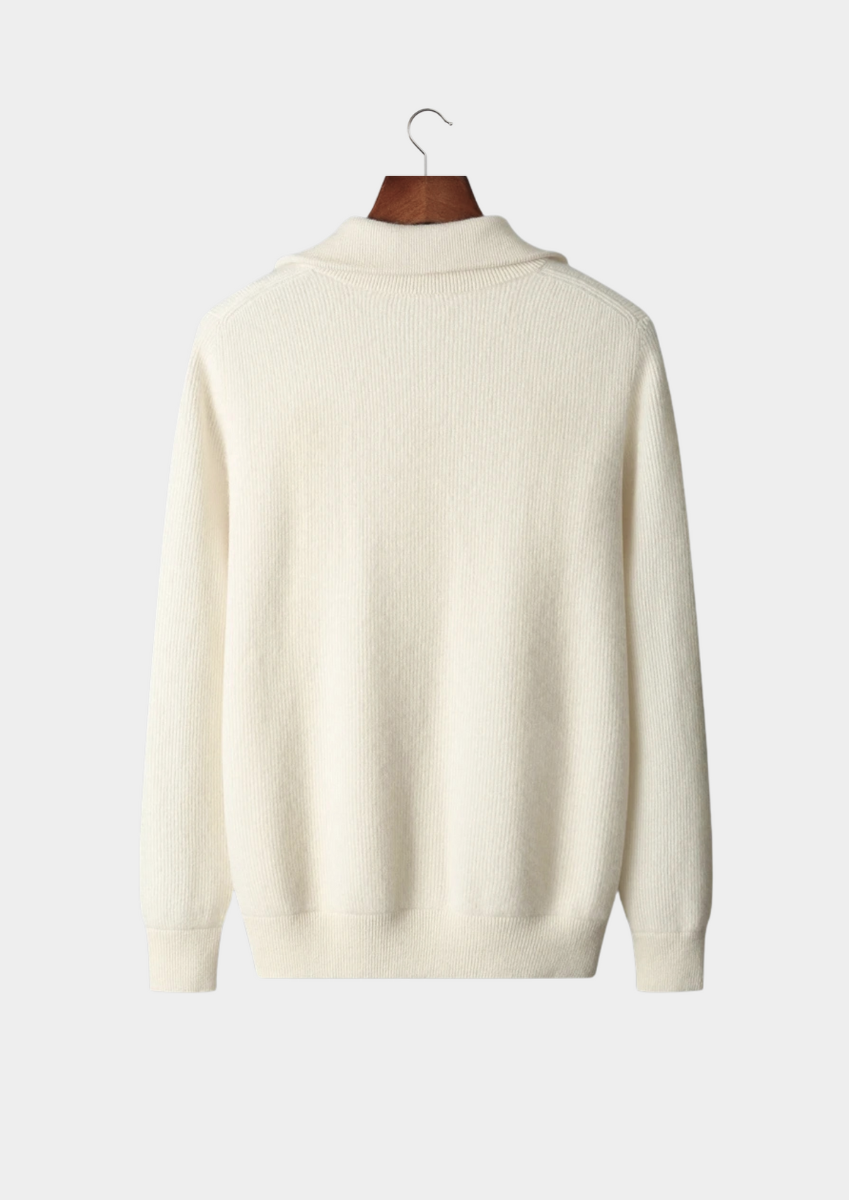 Pure Extra-Fine Merino Wool Ribbed Zipper Cardigan | Solmar