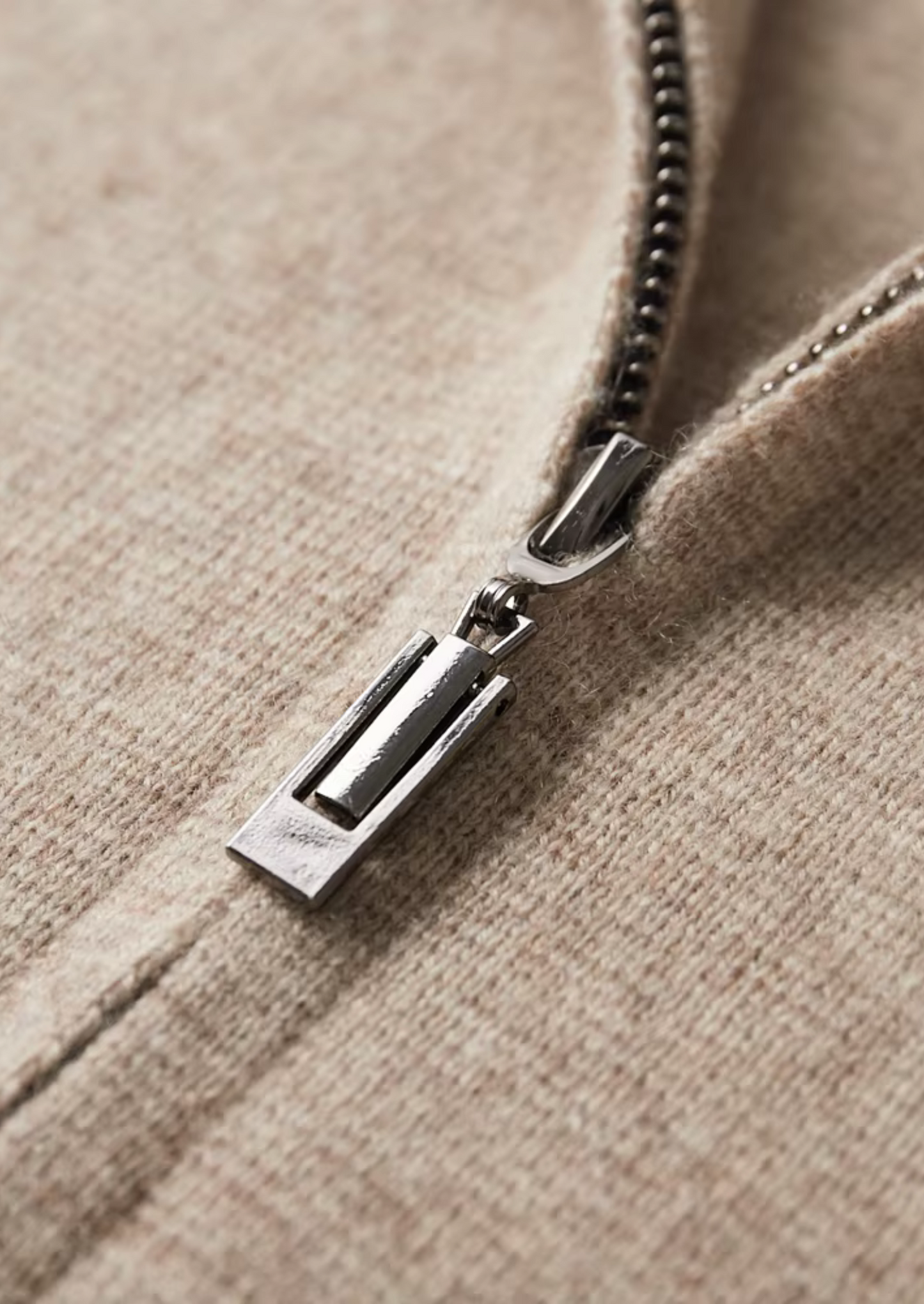 Pure Extra-Fine Merino Wool Zip Polo Cardigan | Solmar