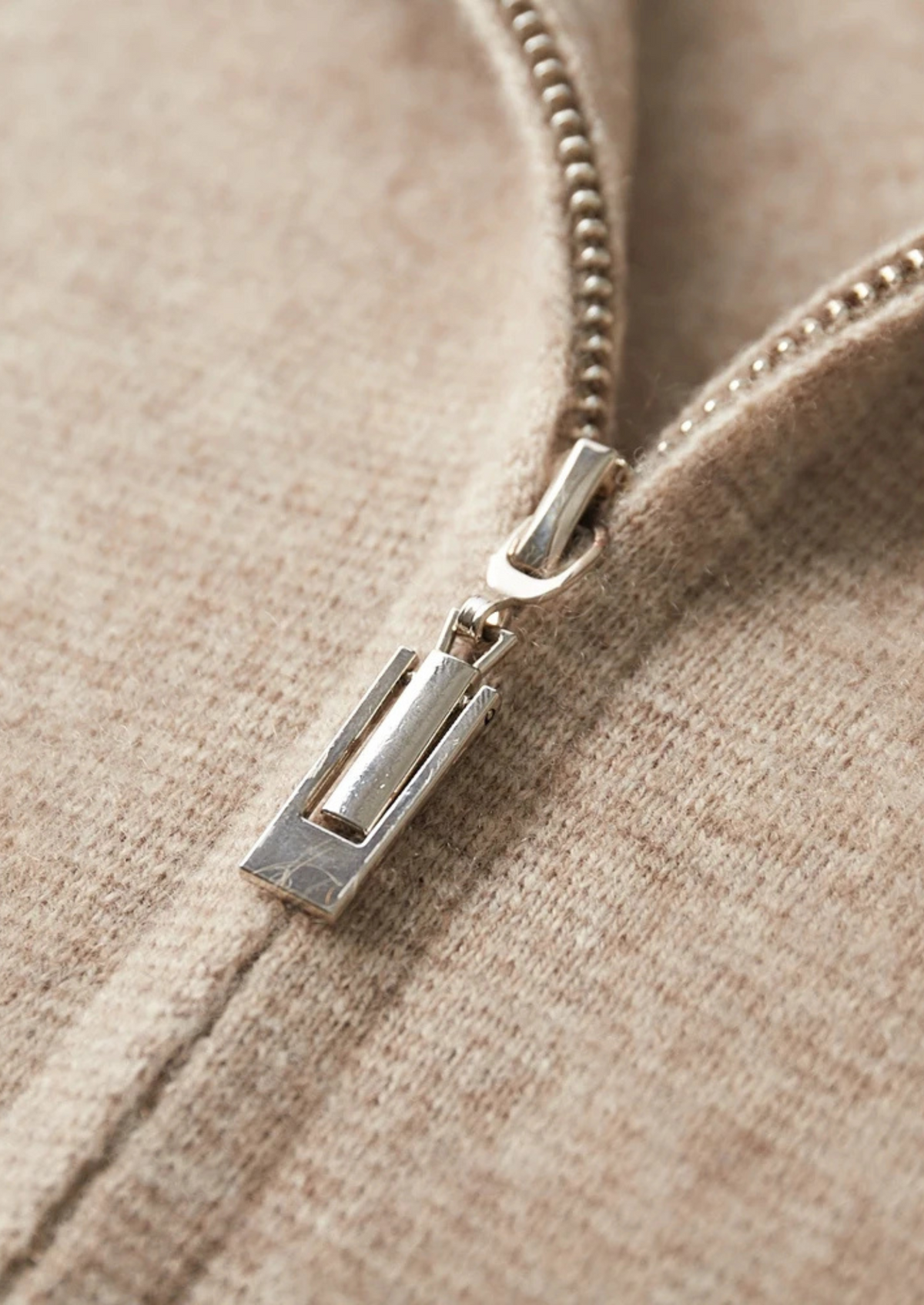 Premium Cashmere Zipper Cardigan | Solmar