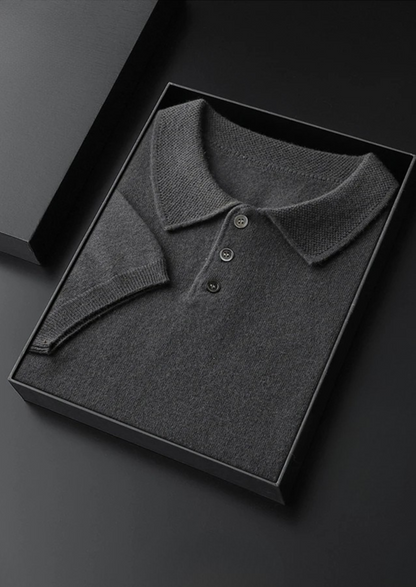 Premium Cashmere Classic Polo Shirt | Solmar