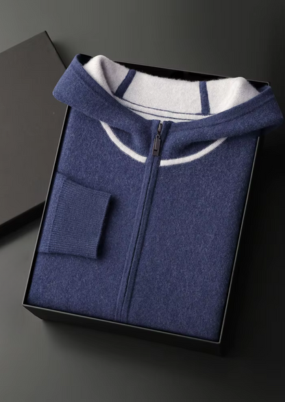 Premium Cashmere Navy Blue Milano Leisure Set | Solmar