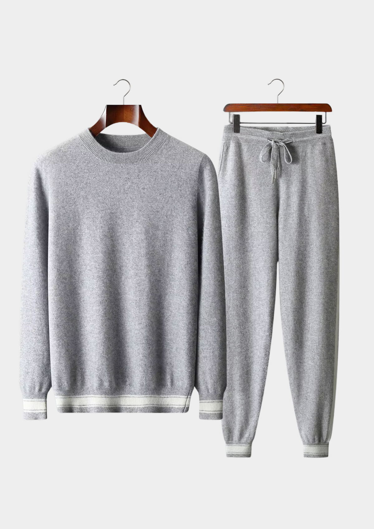 Premium Cashmere Light Gray Vienna Leisure Set | Solmar
