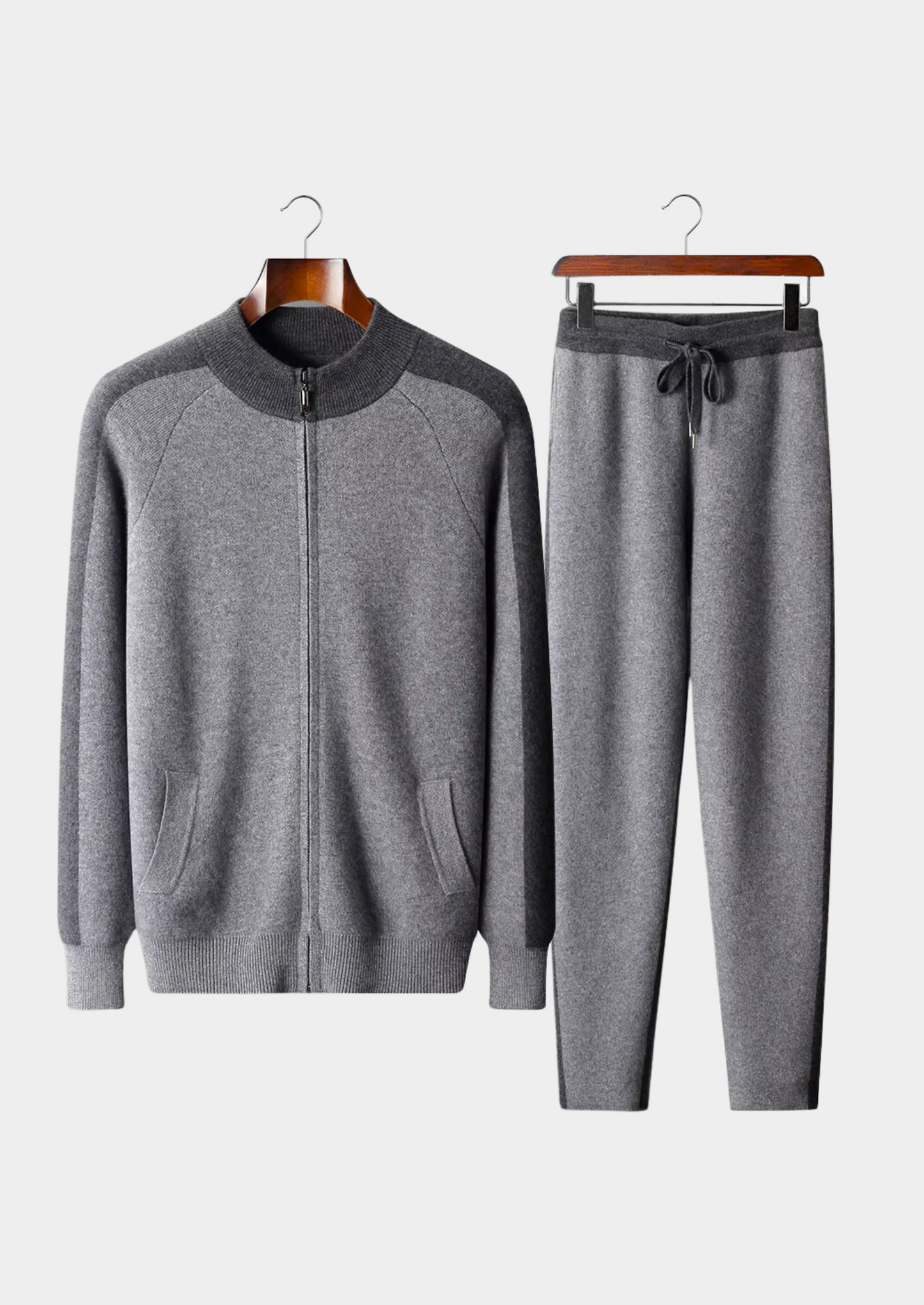 Premium Cashmere Dark Gray Torino Leisure Set | Solmar