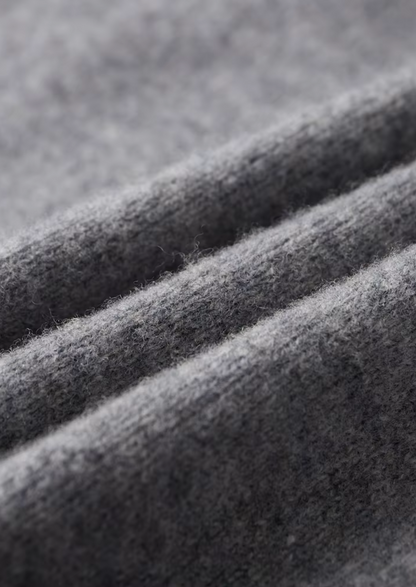 Pure Extra-Fine Merino Wool Two-Tone Zip Cardigan | Solmar