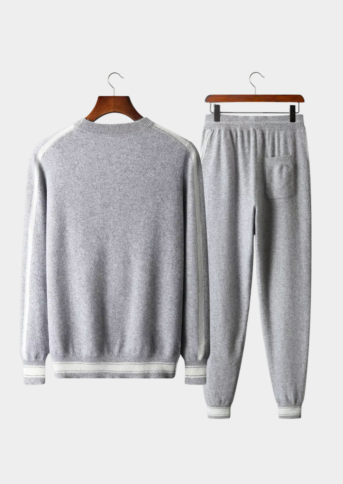 Premium Cashmere Light Gray Vienna Leisure Set | Solmar