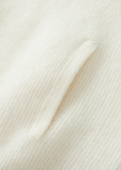 Pure Extra-Fine Merino Wool Ribbed Zipper Cardigan | Solmar