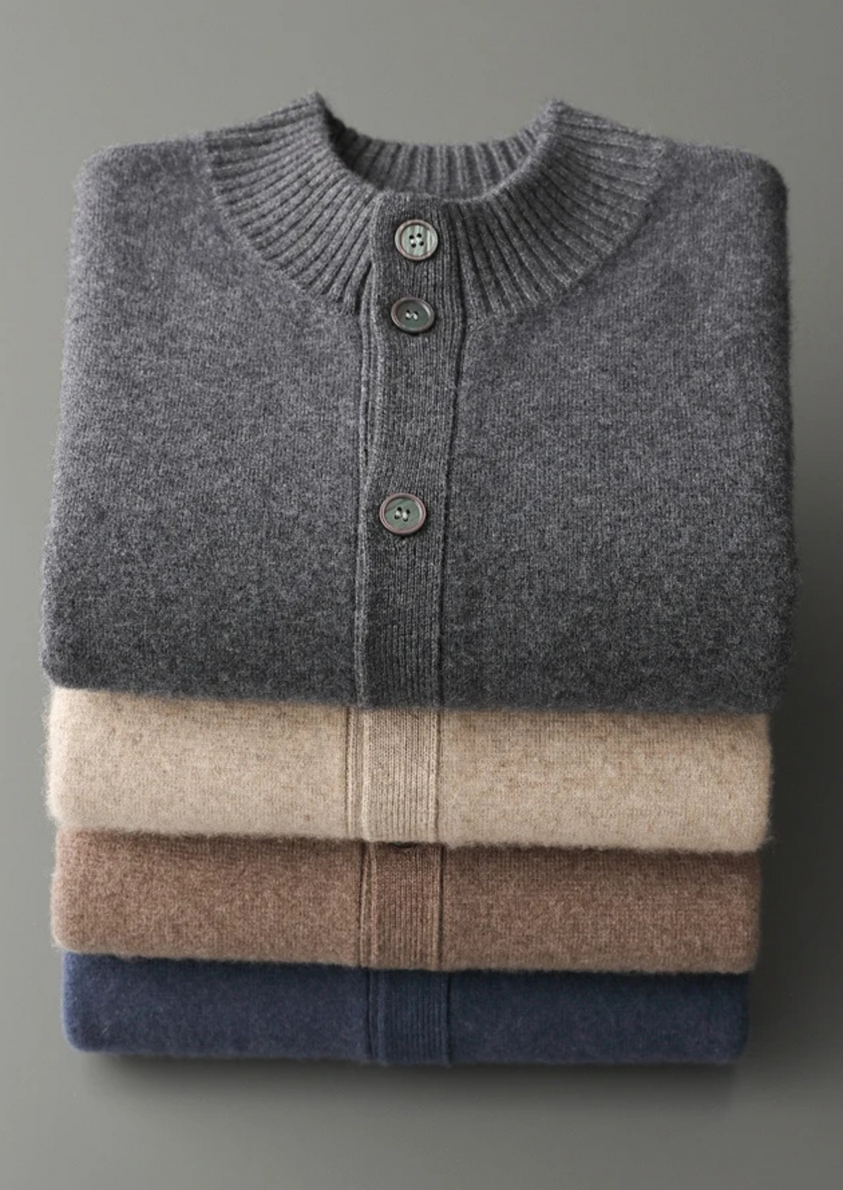 Premium Cashmere Button Cardigan | Solmar