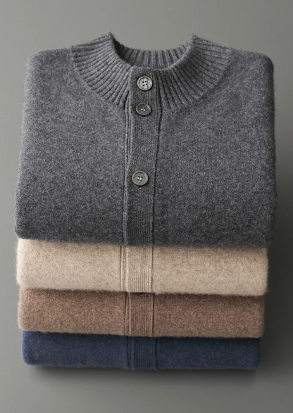 Premium Cashmere Button Cardigan | Solmar