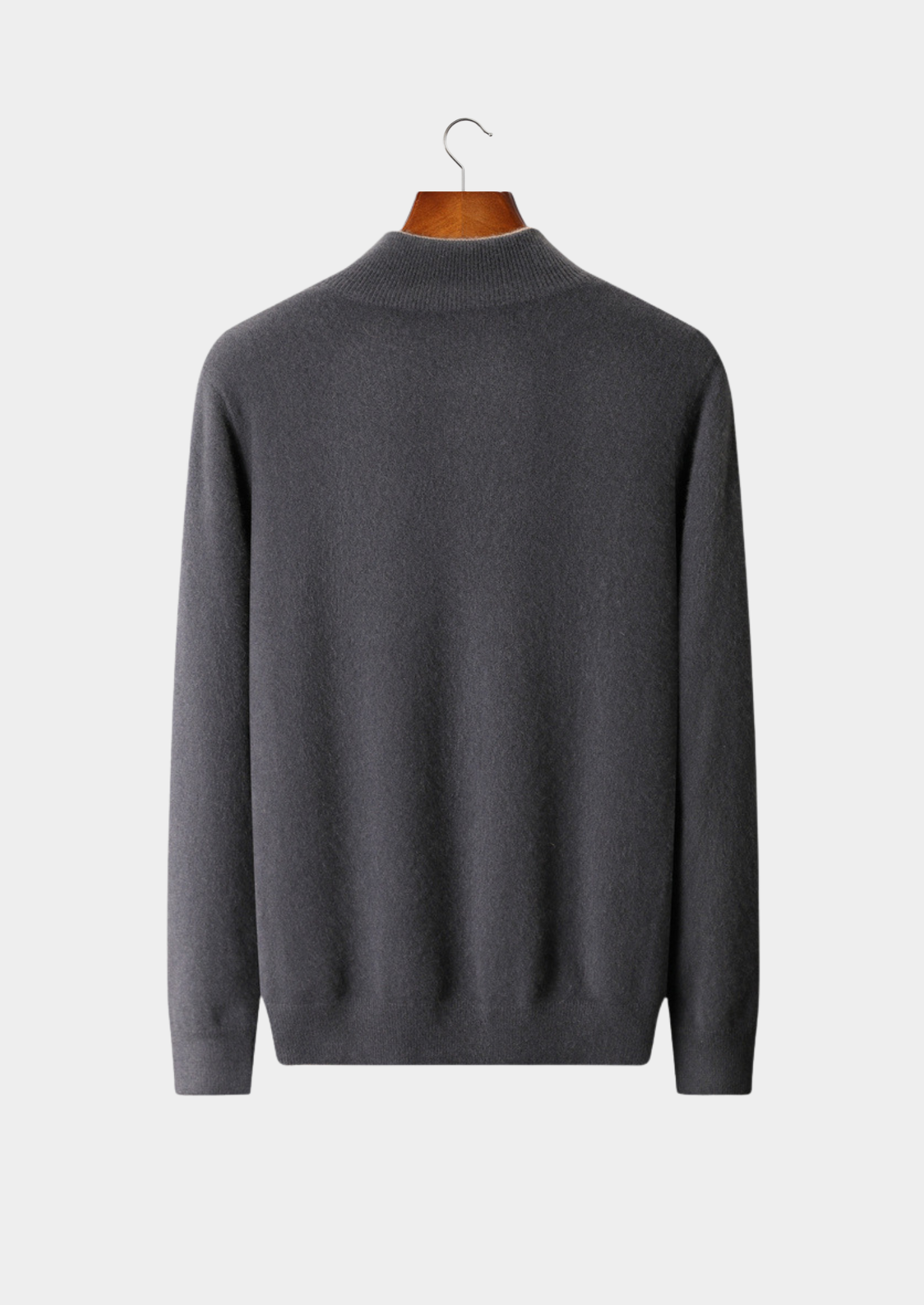 Pure Cashmere Dark Gray Dual Zip Cardigan | Solmar