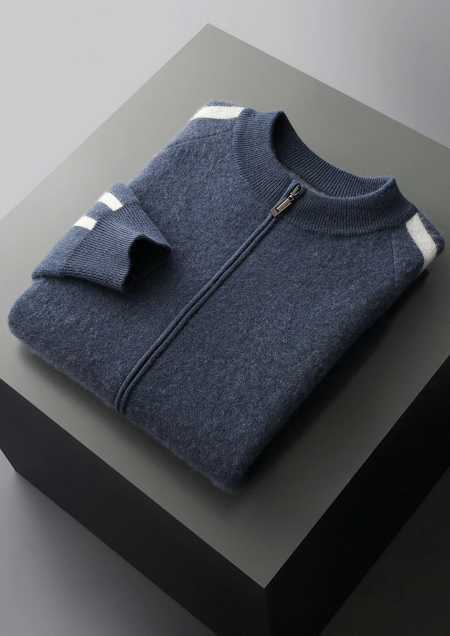 Pure Extra-Fine Merino Wool Striped Cardigan | Solmar