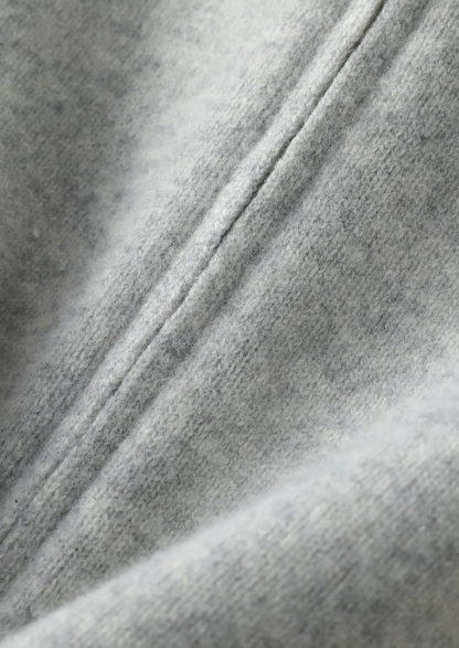 Pure Extra-Fine Merino Wool Light Gray Luzzo Set | Solmar