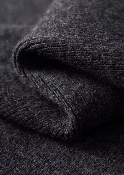 Pure Extra-Fine Merino Wool Ribbed Polo Cardigan | Solmar