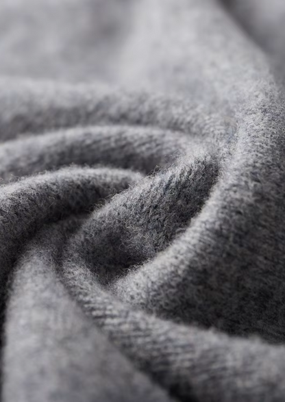 Pure Extra-Fine Merino Wool Two-Tone Zip Cardigan | Solmar